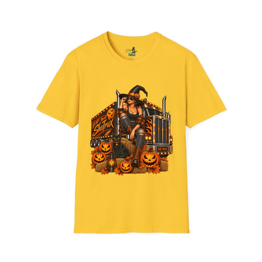 Halloween - Witch on Truck - T-Shirt - Multiple Colors