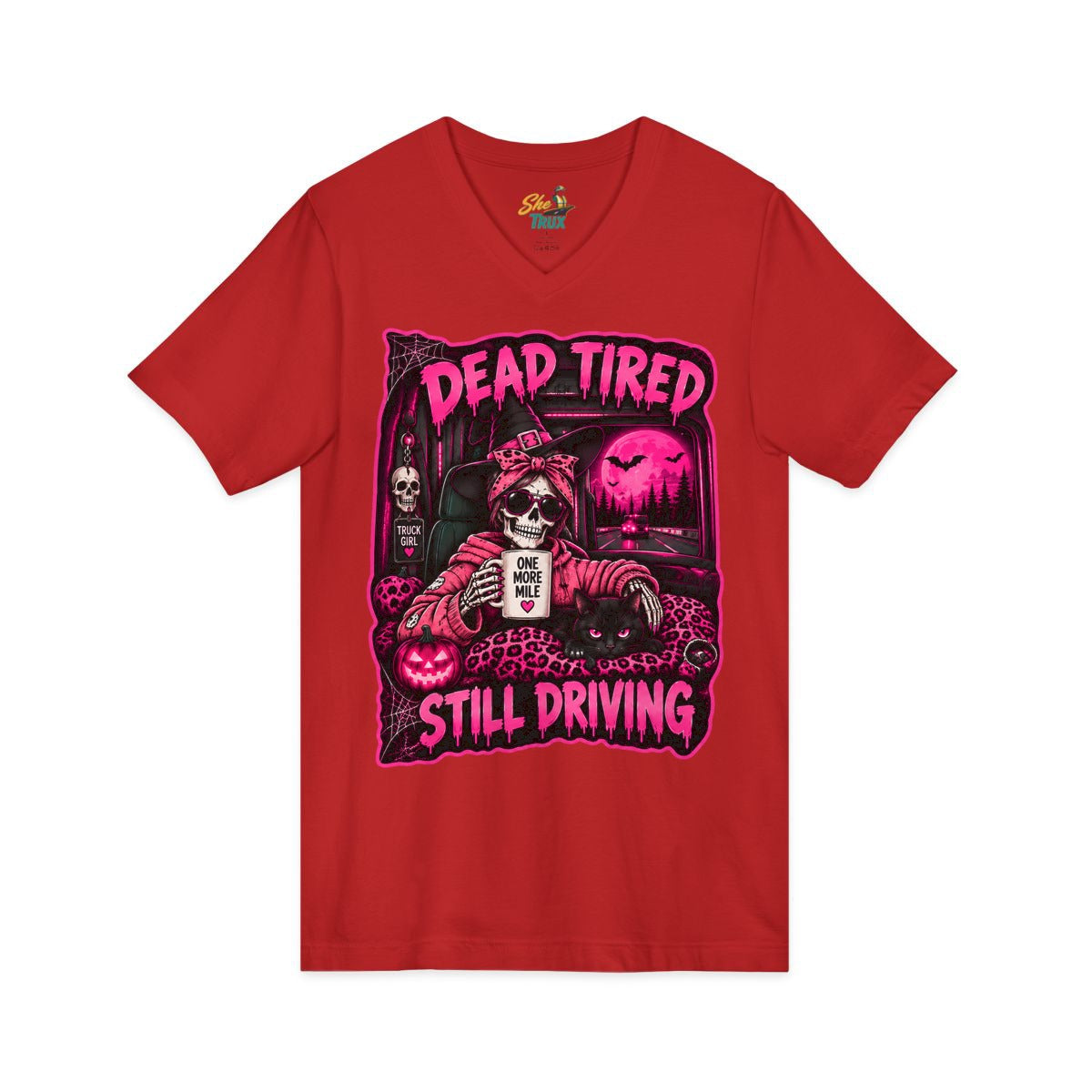 Halloween - Dead Tired, Still Driving - V-Neck - Multiple Colors