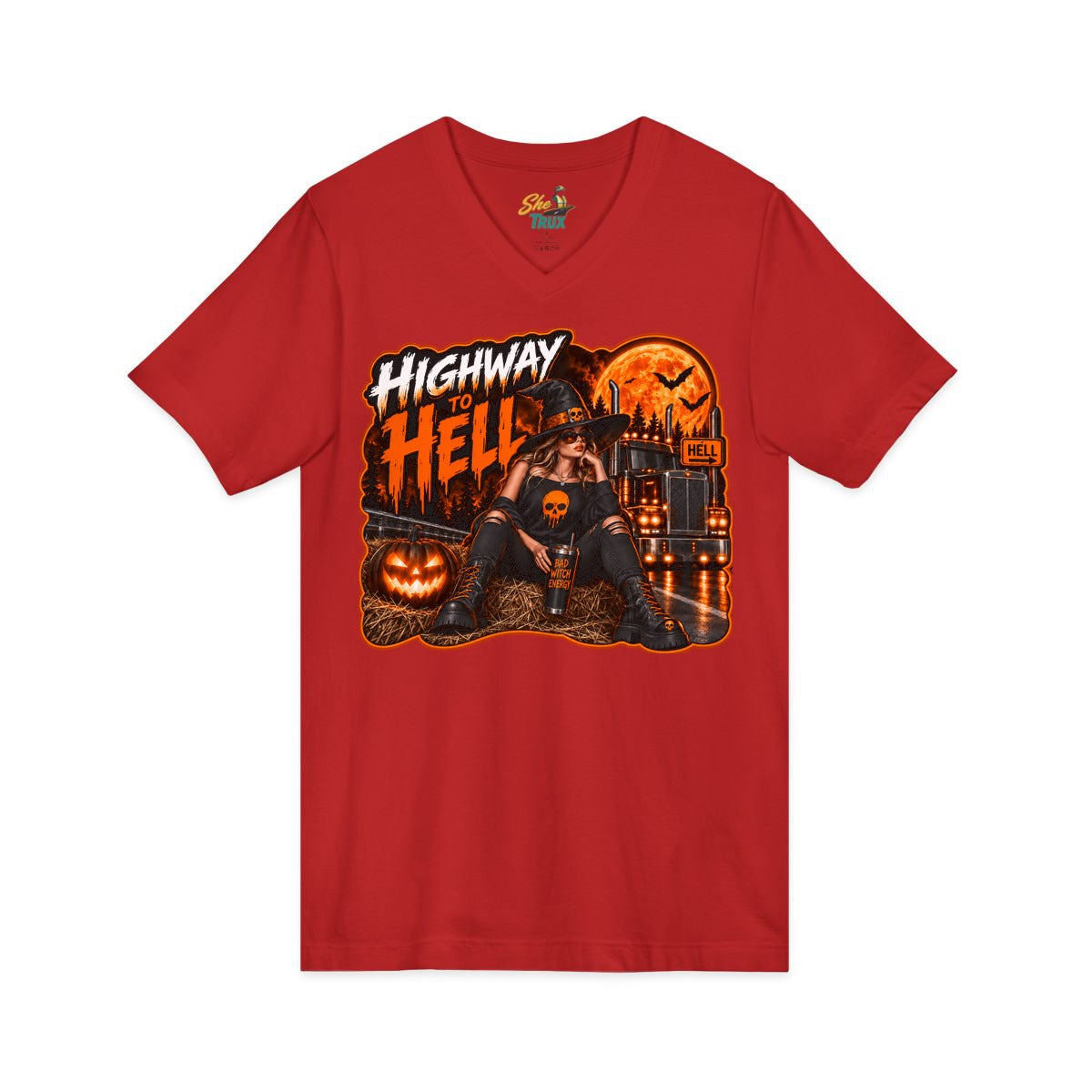 Halloween - Highway To Hell - V-Neck - Multiple Colors
