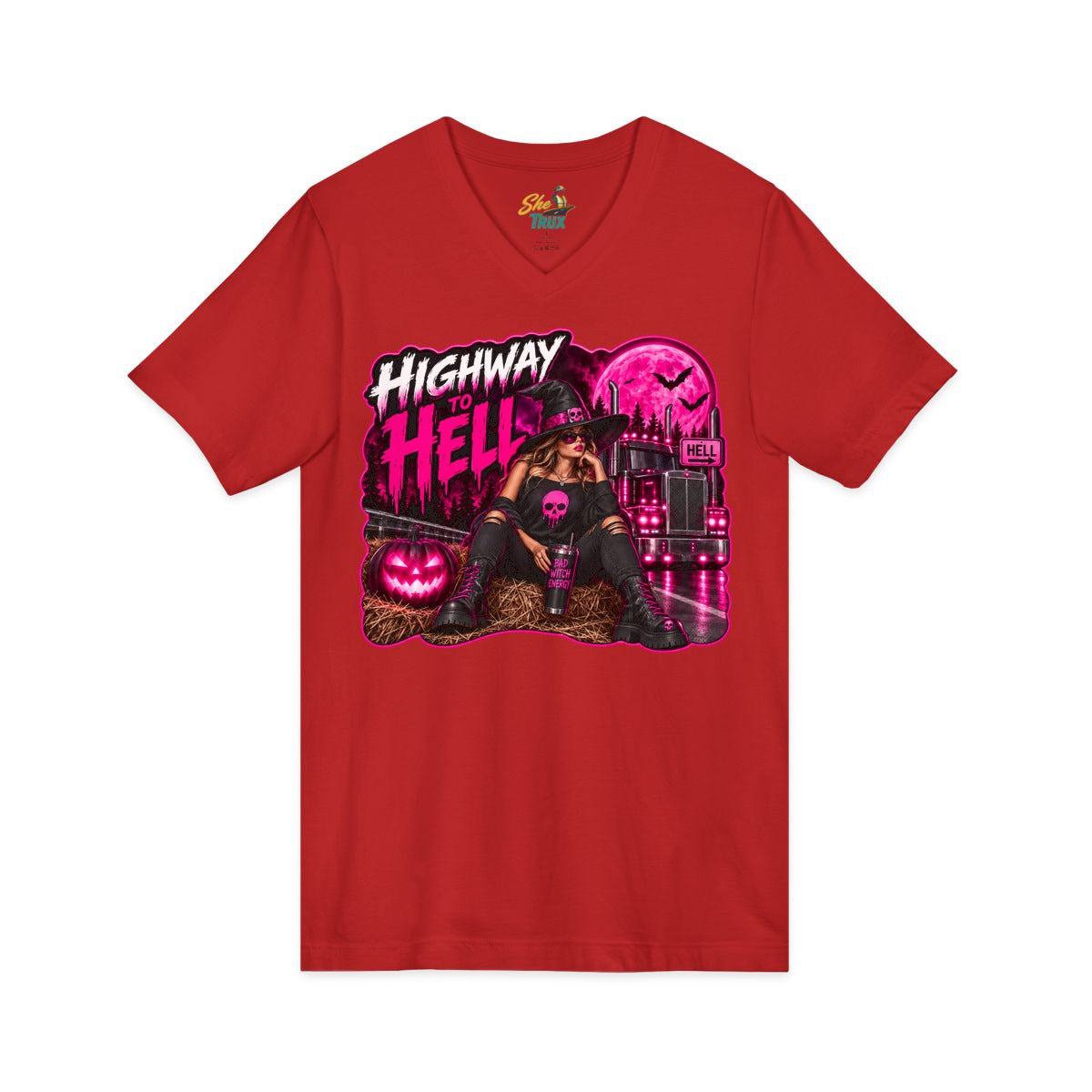 Halloween - Highway To Hell - V-Neck - Multiple Colors