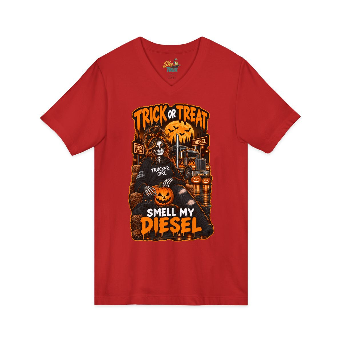 Halloween - Trick or Treat - V-Neck - Multiple Colors