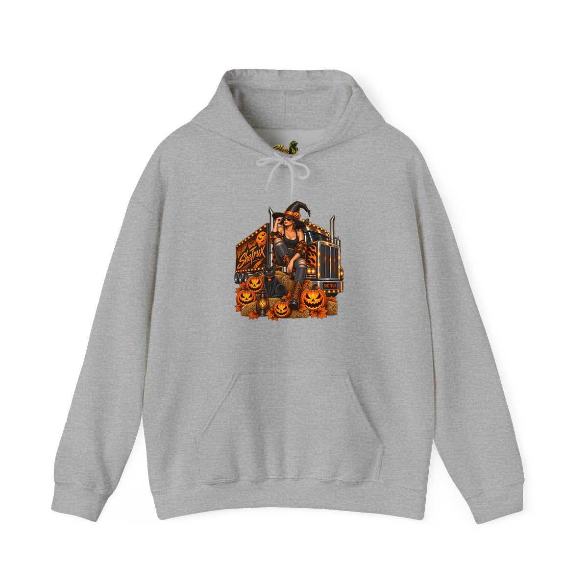 Halloween - Witch on Truck - Hoodie - Multiple Colors