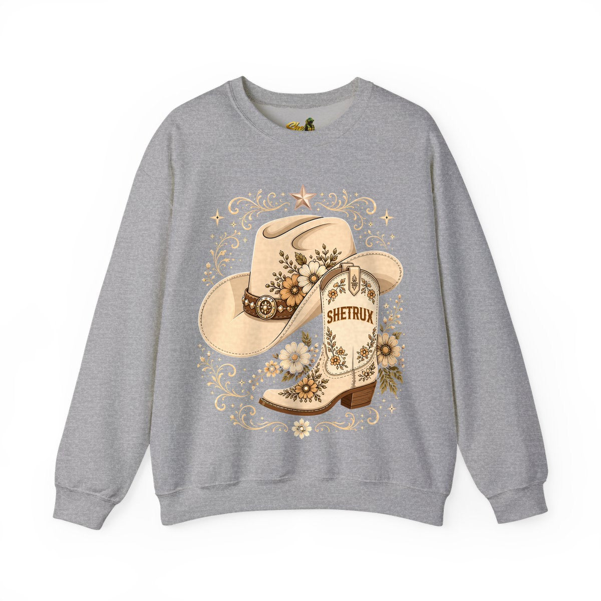 SheTrux Hat Boot Tan - Sweatshirt - Multiple Colors