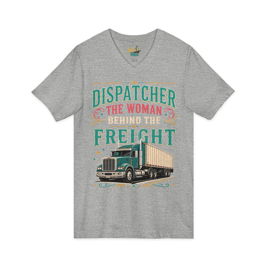 Dispatcher Woman Behind Freight - V-Neck - Multiple Colors