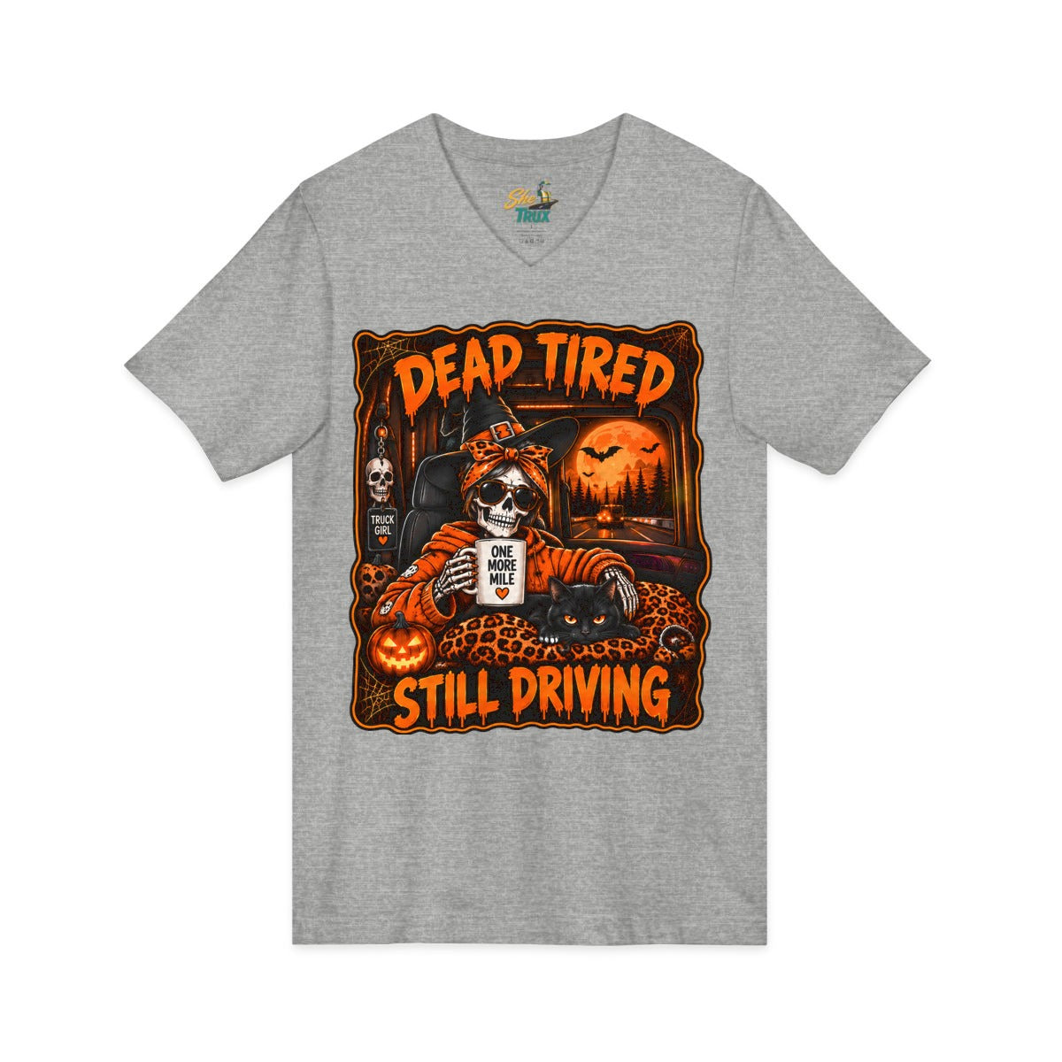 Halloween - Dead Tired, Still Driving - V-Neck - Multiple Colors