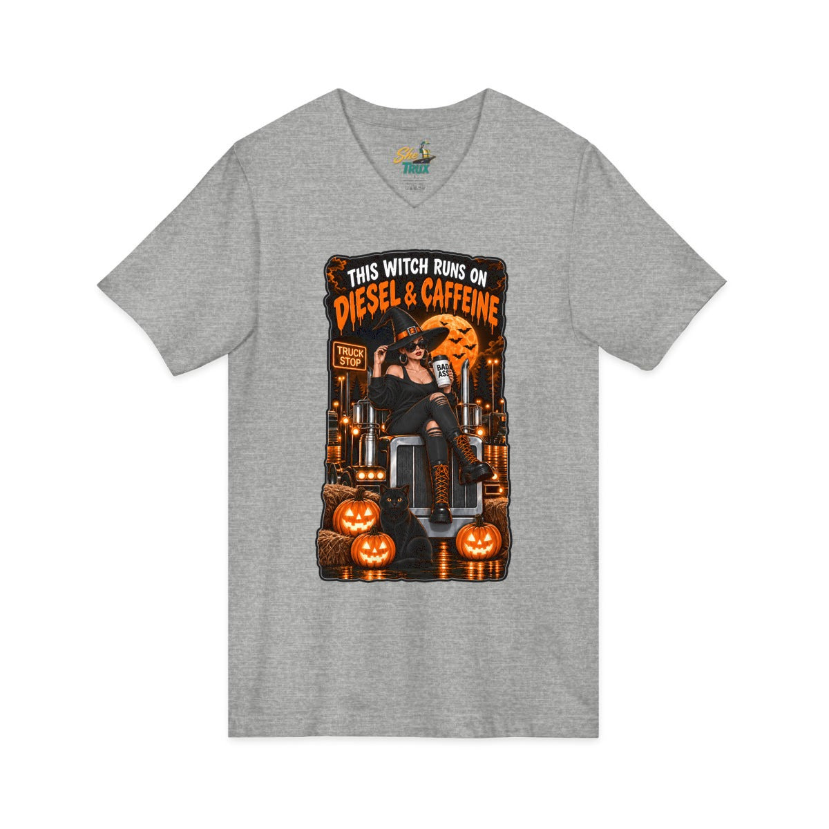 Halloween - Diesel and Caffeine - V-Neck - Multiple Colors