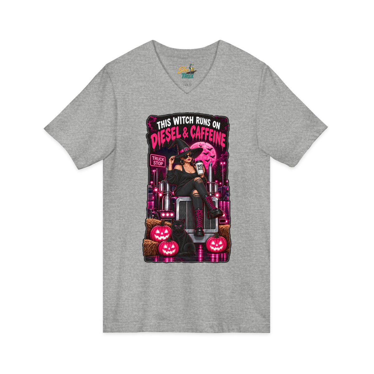 Halloween - Diesel and Caffeine - V-Neck - Multiple Colors