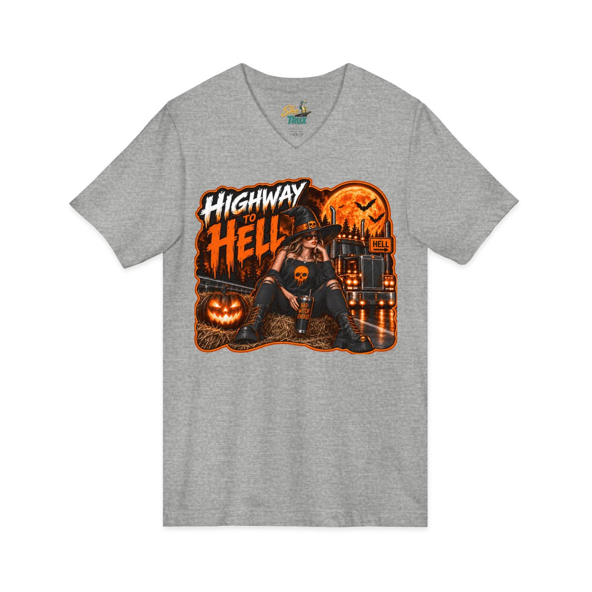 Halloween - Highway To Hell - V-Neck - Multiple Colors