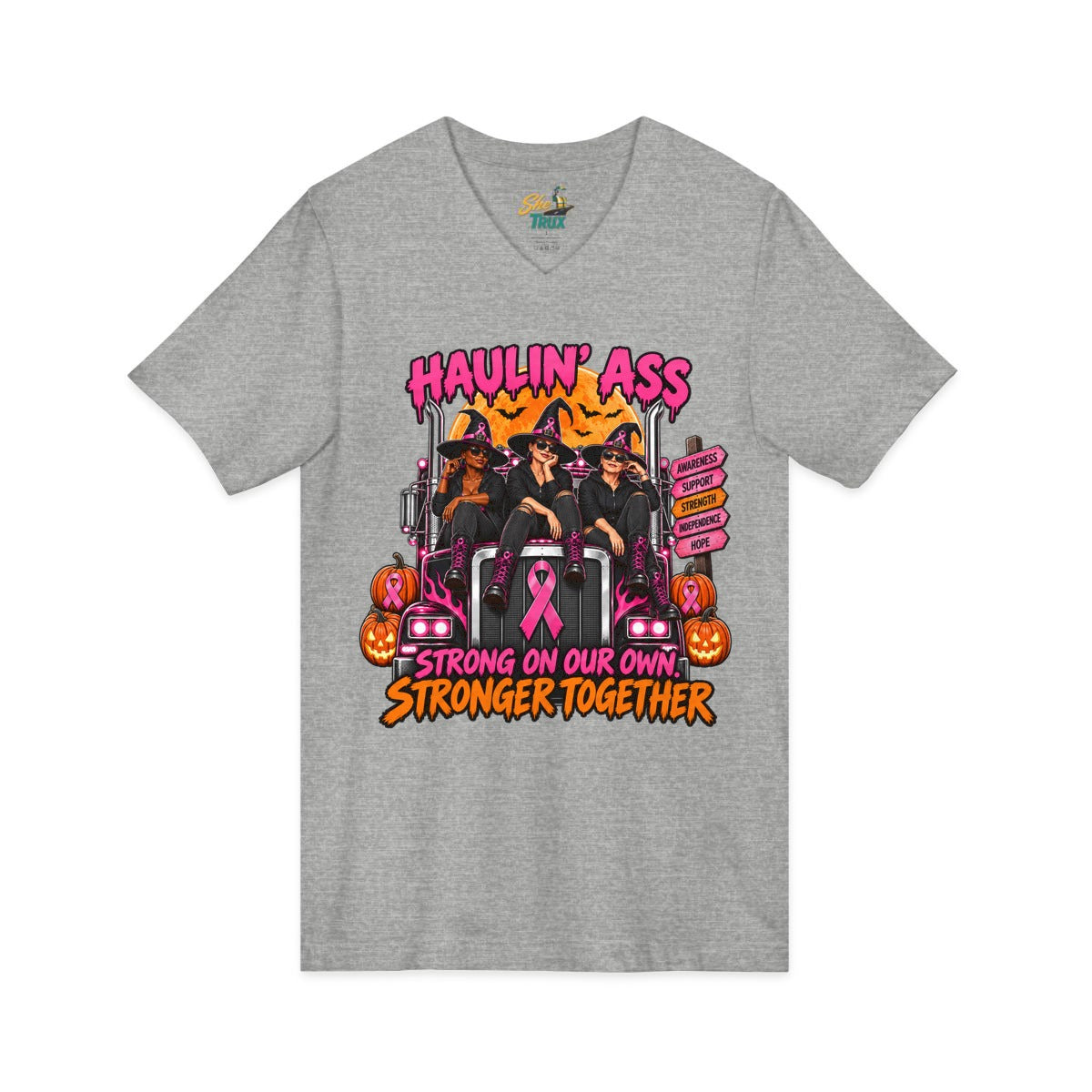 Halloween - Haulin' Ass, Stronger Together - V-Neck - Multiple Colors