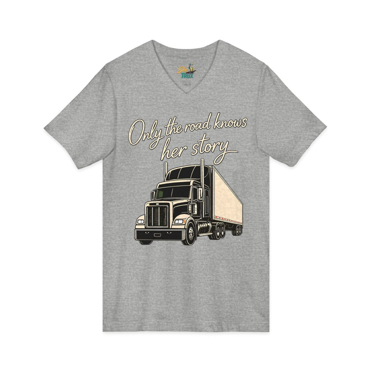 Only The Road Knows Her Story - V-Neck - Multiple Colors