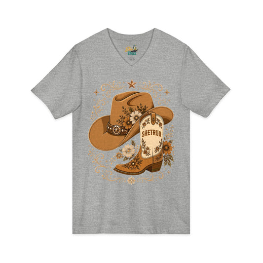SheTrux Hat Boot Brown - V-Neck - Multiple Colors
