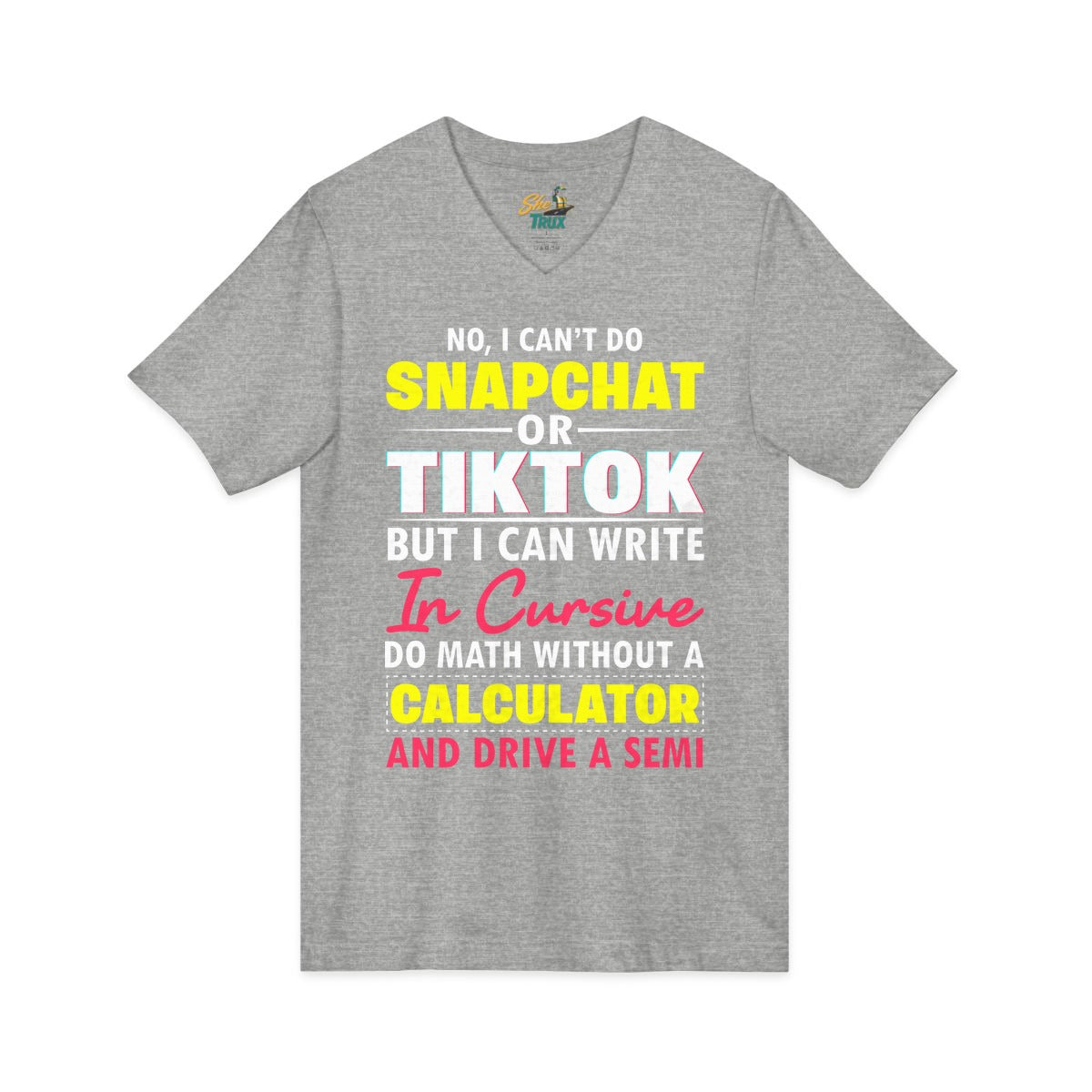 Snapchat Tiktok - V-Neck - Multiple Colors