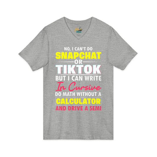 Snapchat Tiktok - V-Neck - Multiple Colors