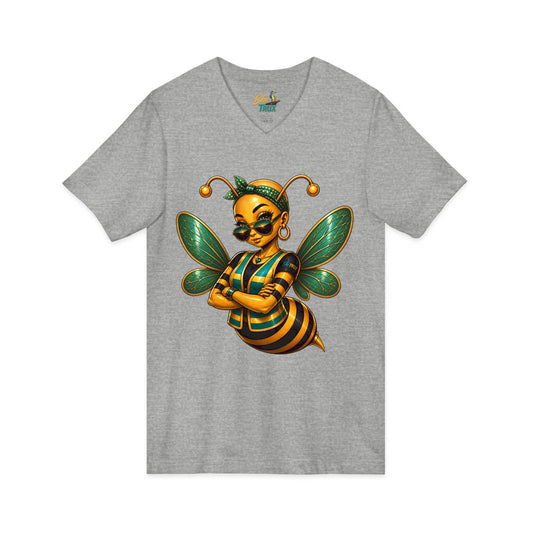 SheTrux Bee Bald - V-Neck - Multiple Colors