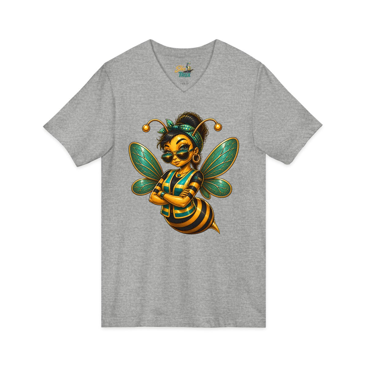 SheTrux Bee Black - V-Neck - Multiple Colors