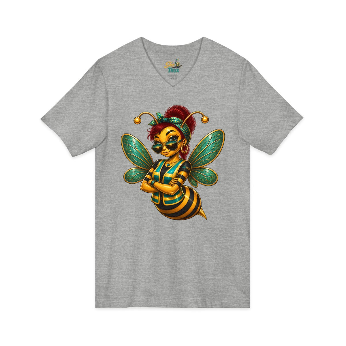 SheTrux Bee Red - V-Neck - Multiple Colors