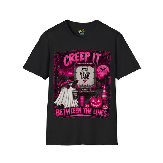 Halloween - Creep It Between The Lines - T-Shirt - Multiple Colors
