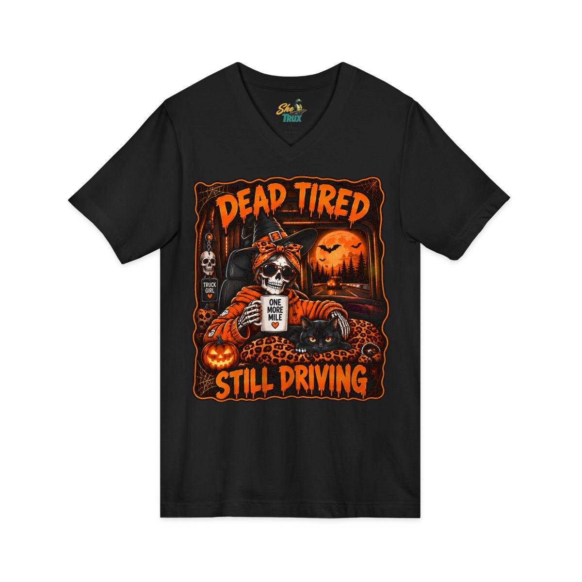 Halloween - Dead Tired, Still Driving - V-Neck - Multiple Colors