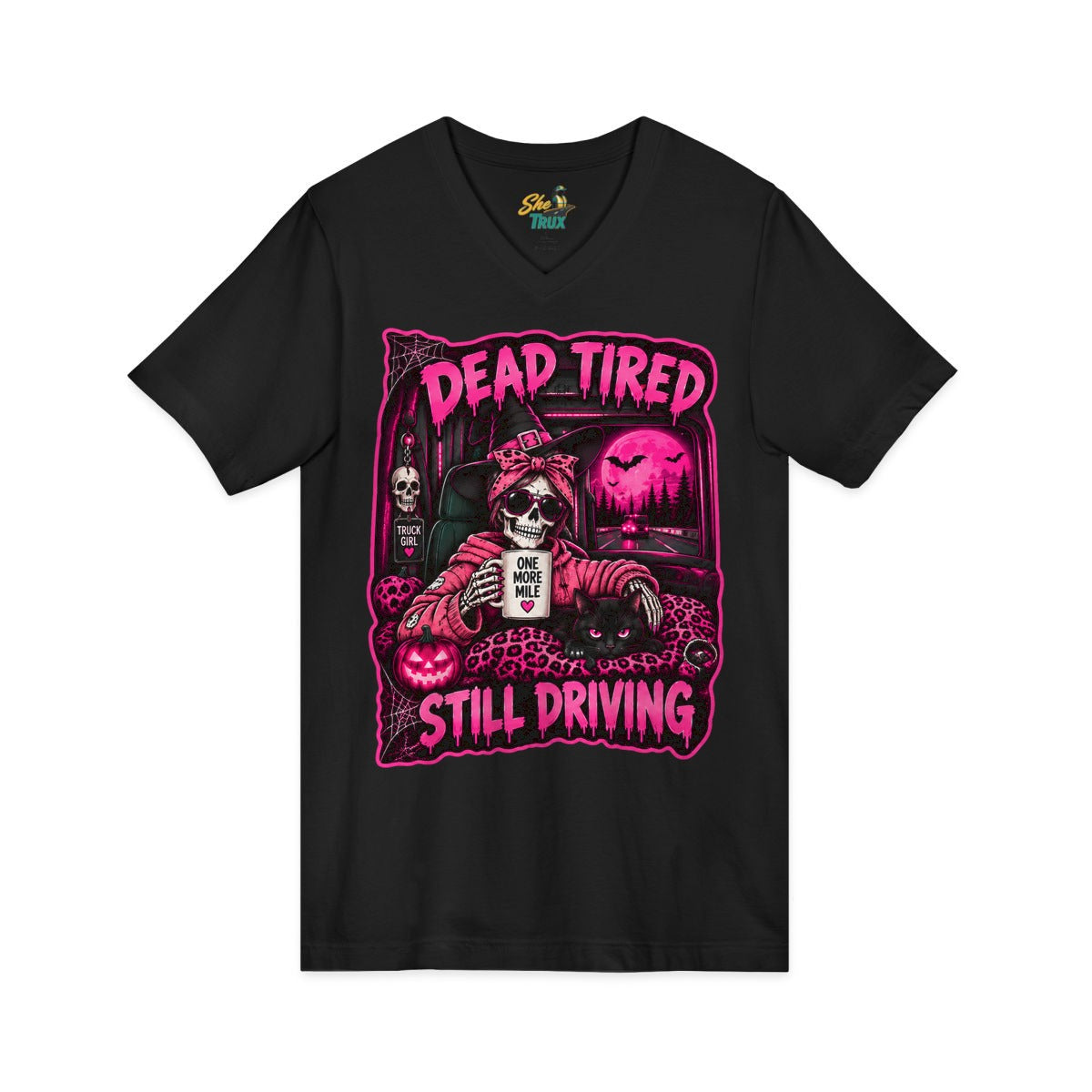 Halloween - Dead Tired, Still Driving - V-Neck - Multiple Colors