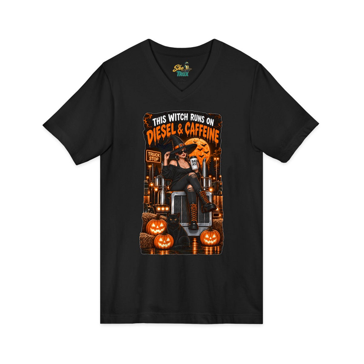 Halloween - Diesel and Caffeine - V-Neck - Multiple Colors