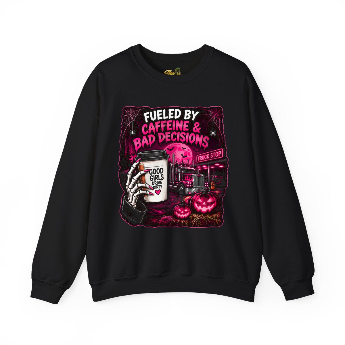 Halloween - Fueled By Caffeine and Bad Decisions - Sweatshirt - Multiple Colors