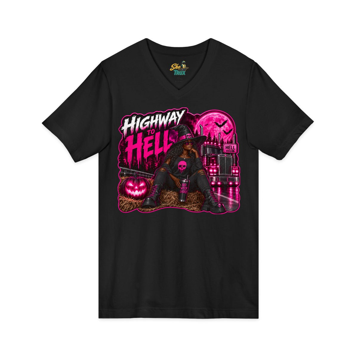 Halloween - Highway To Hell - V-Neck - Multiple Colors