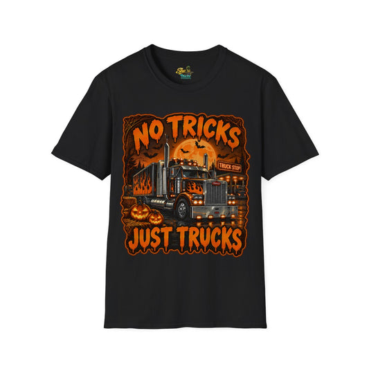 Halloween - No Tricks Just Trucks - T-Shirt - Multiple Colors
