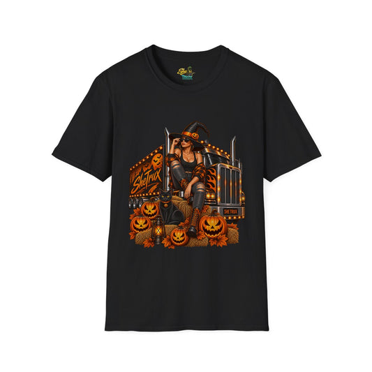 Halloween - Witch on Truck - T-Shirt - Multiple Colors