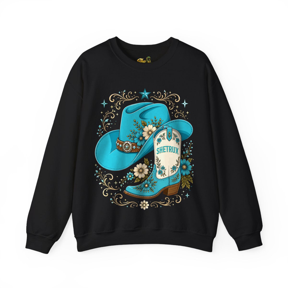 SheTrux Hat Boot Blue - Sweatshirt - Multiple Colors