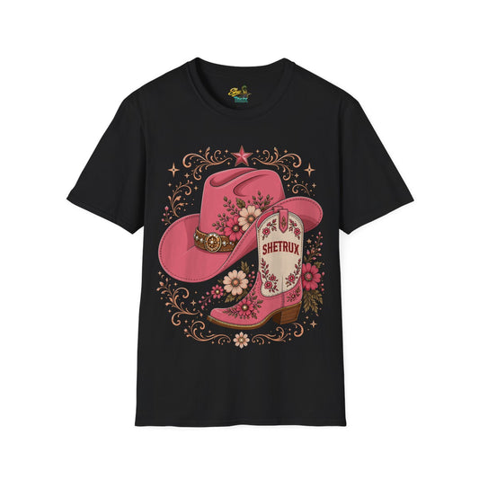 SheTrux Hat Boot Pink - T-Shirt - Multiple Colors