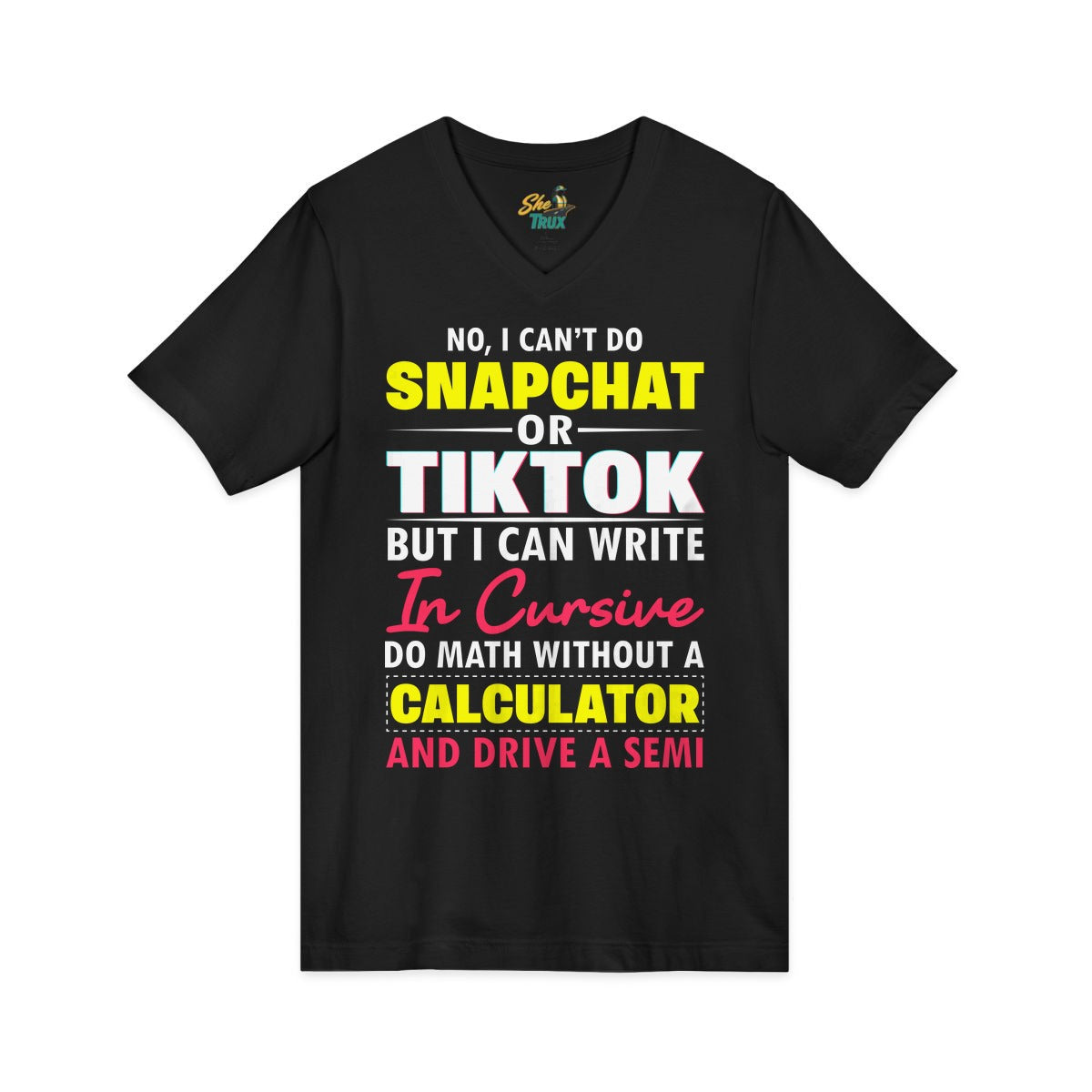 Snapchat Tiktok - V-Neck - Multiple Colors