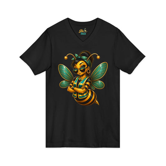 SheTrux Bee Black - V-Neck - Multiple Colors