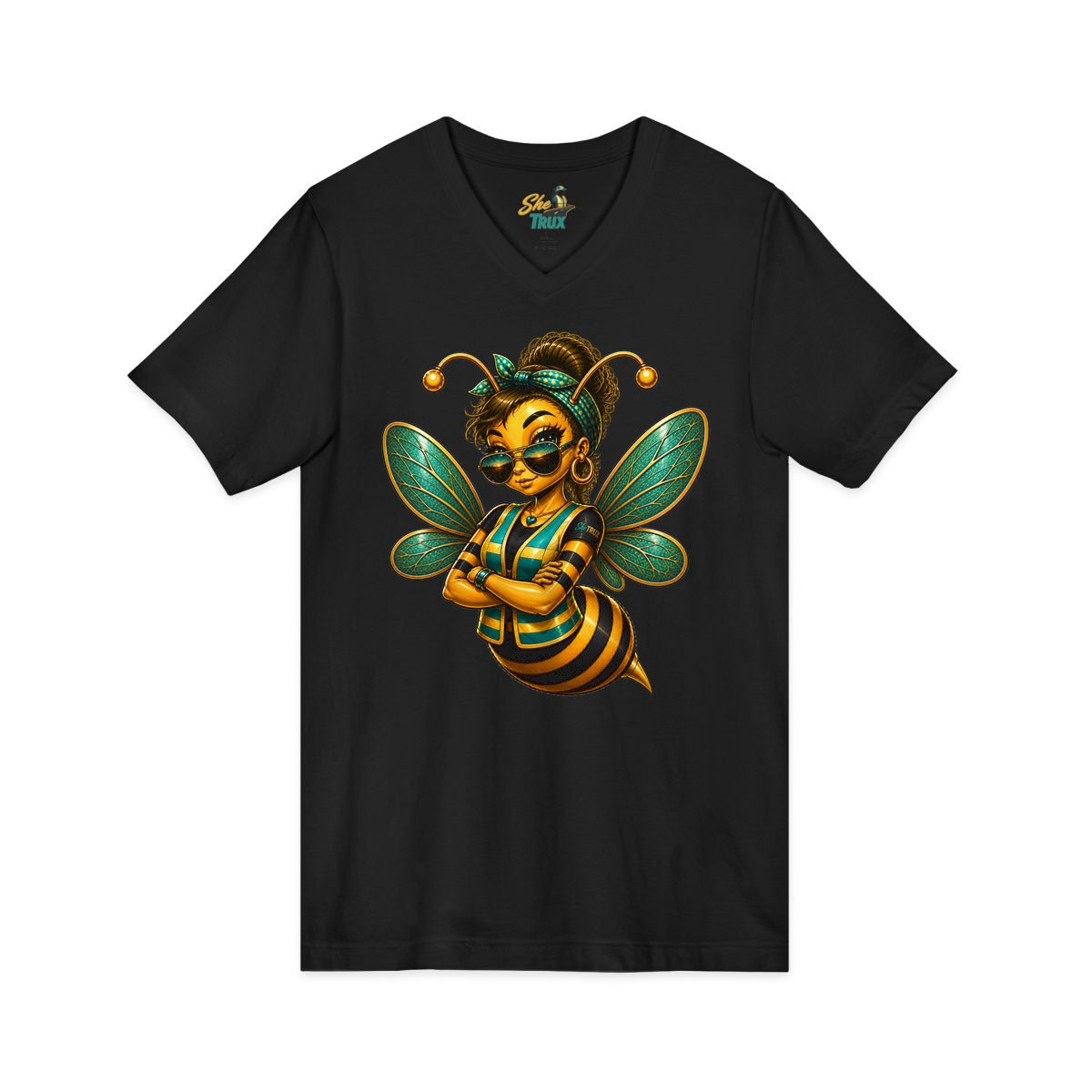 SheTrux Bee Brown - V-Neck - Multiple Colors