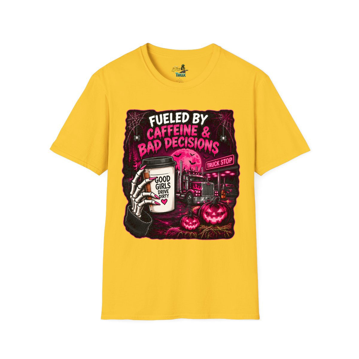 Halloween - Fueled By Caffeine and Bad Decisions - T-Shirt - Multiple Colors