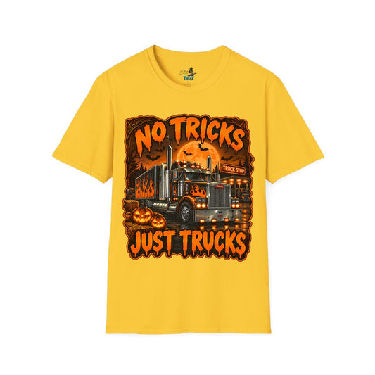 Halloween - No Tricks Just Trucks - T-Shirt - Multiple Colors