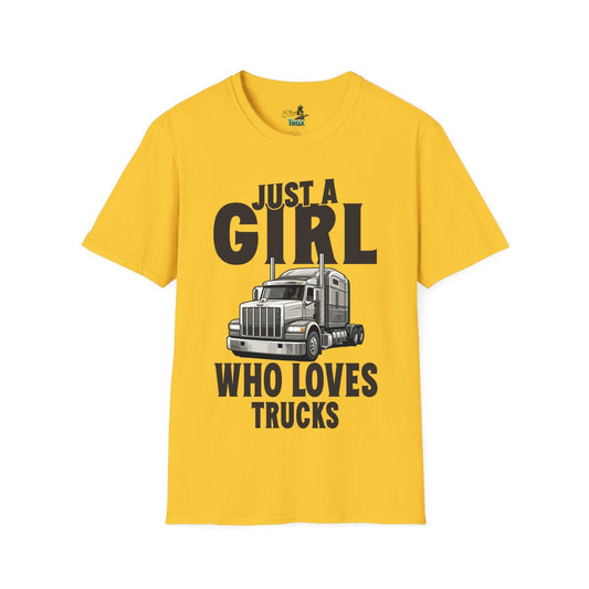 Just a Girl Who Loves Trucks - T-Shirt - Multiple Colors