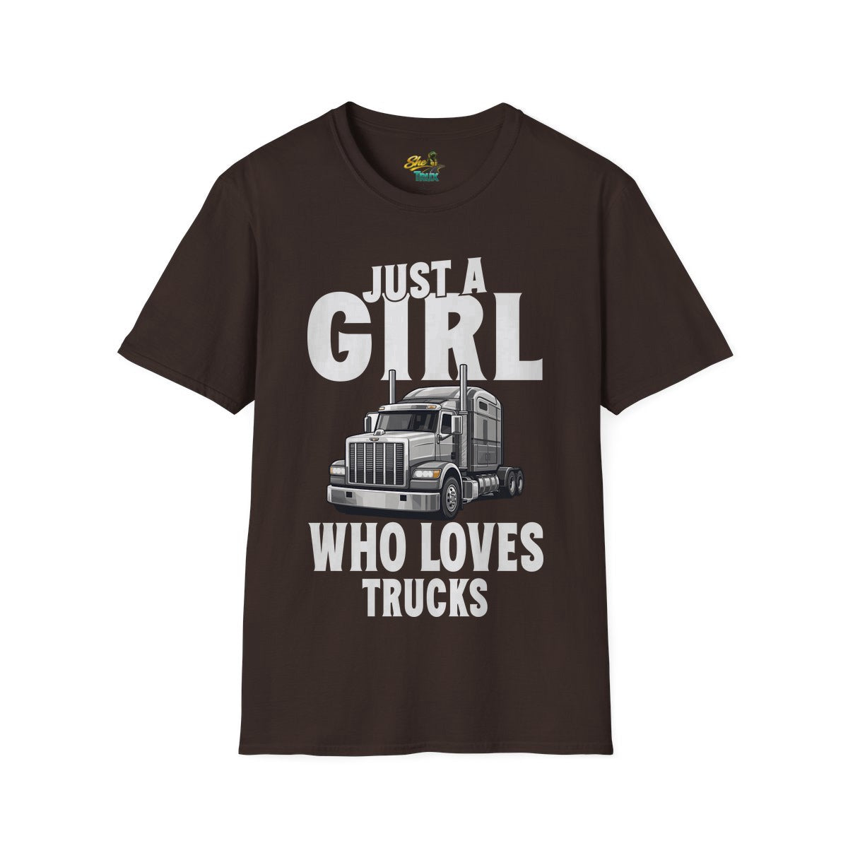 Just a Girl Who Loves Trucks - T-Shirt - Multiple Colors
