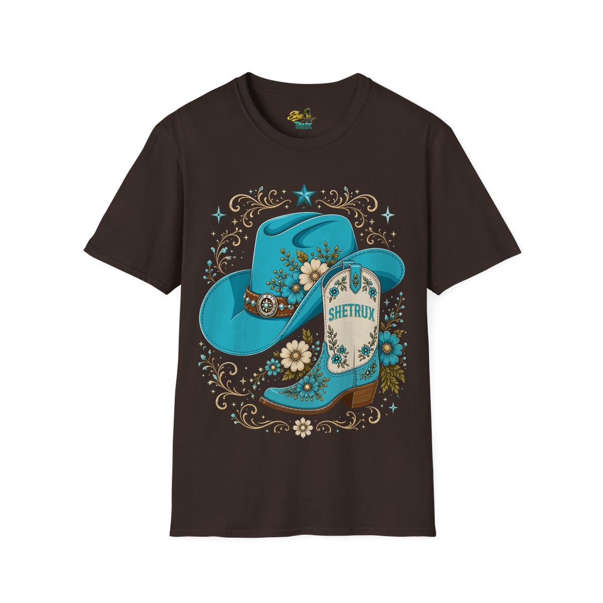 SheTrux Hat Boot Blue - T-Shirt - Multiple Colors