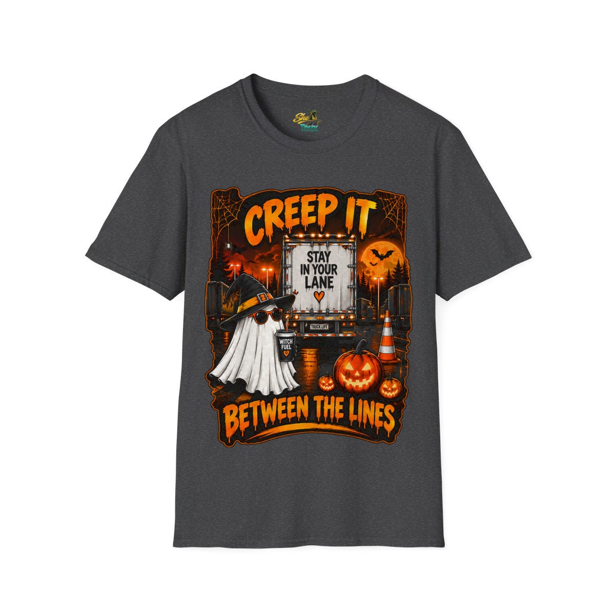 Halloween - Creep It Between The Lines - T-Shirt - Multiple Colors
