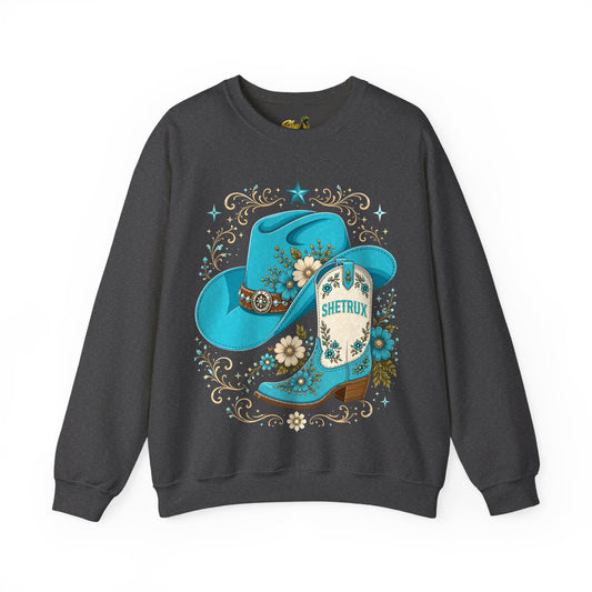 SheTrux Hat Boot Blue - Sweatshirt - Multiple Colors