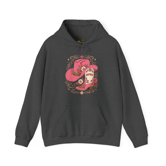 SheTrux Hat Boot Pink - Hoodie - Multiple Colors