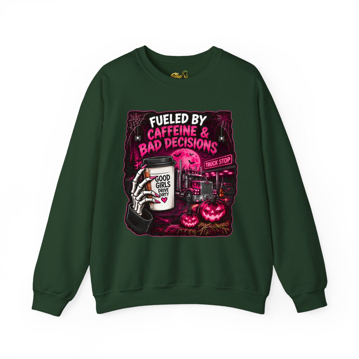 Halloween - Fueled By Caffeine and Bad Decisions - Sweatshirt - Multiple Colors