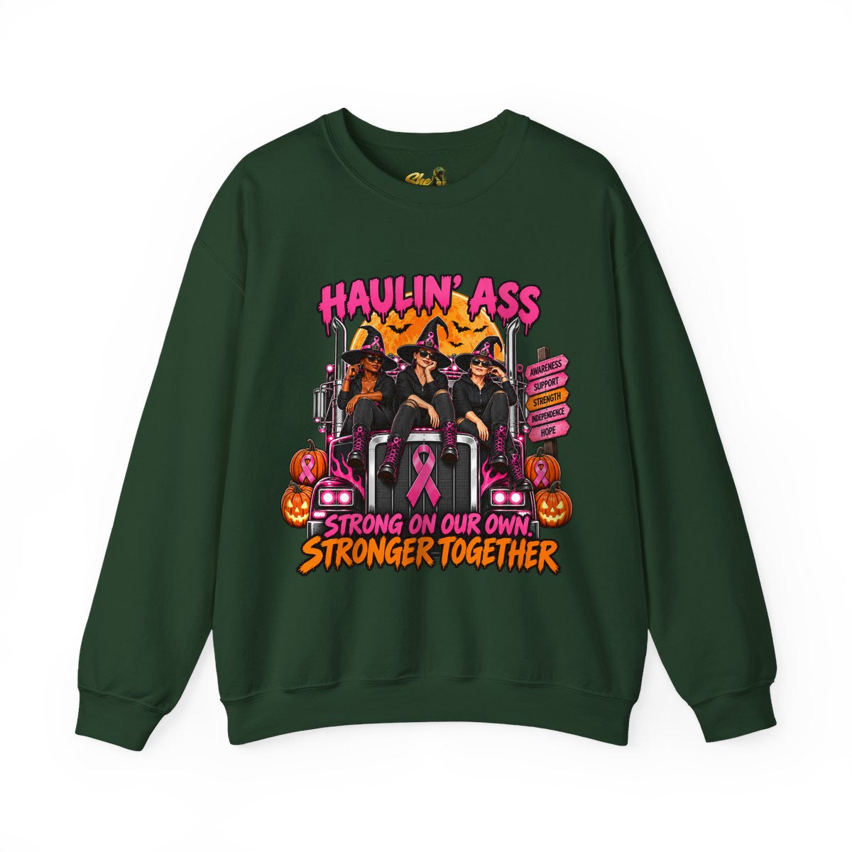Halloween - Haulin' Ass, Stronger Together - Sweatshirt - Multiple Colors