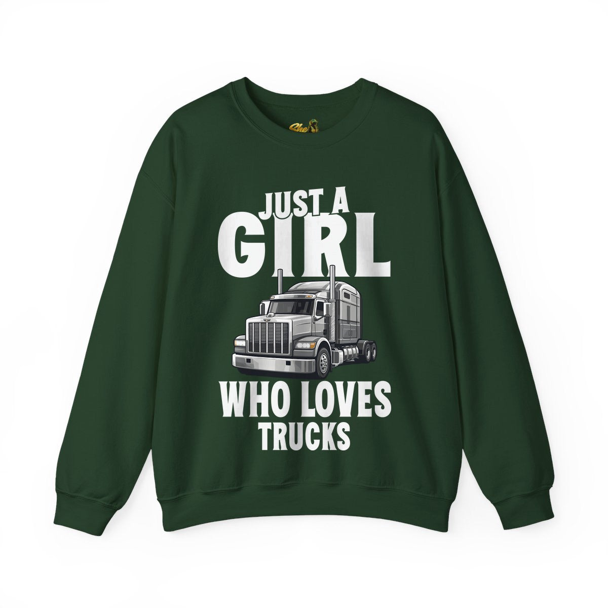 Just a Girl Who Loves Trucks - Sweatshirt - Multiple Colors