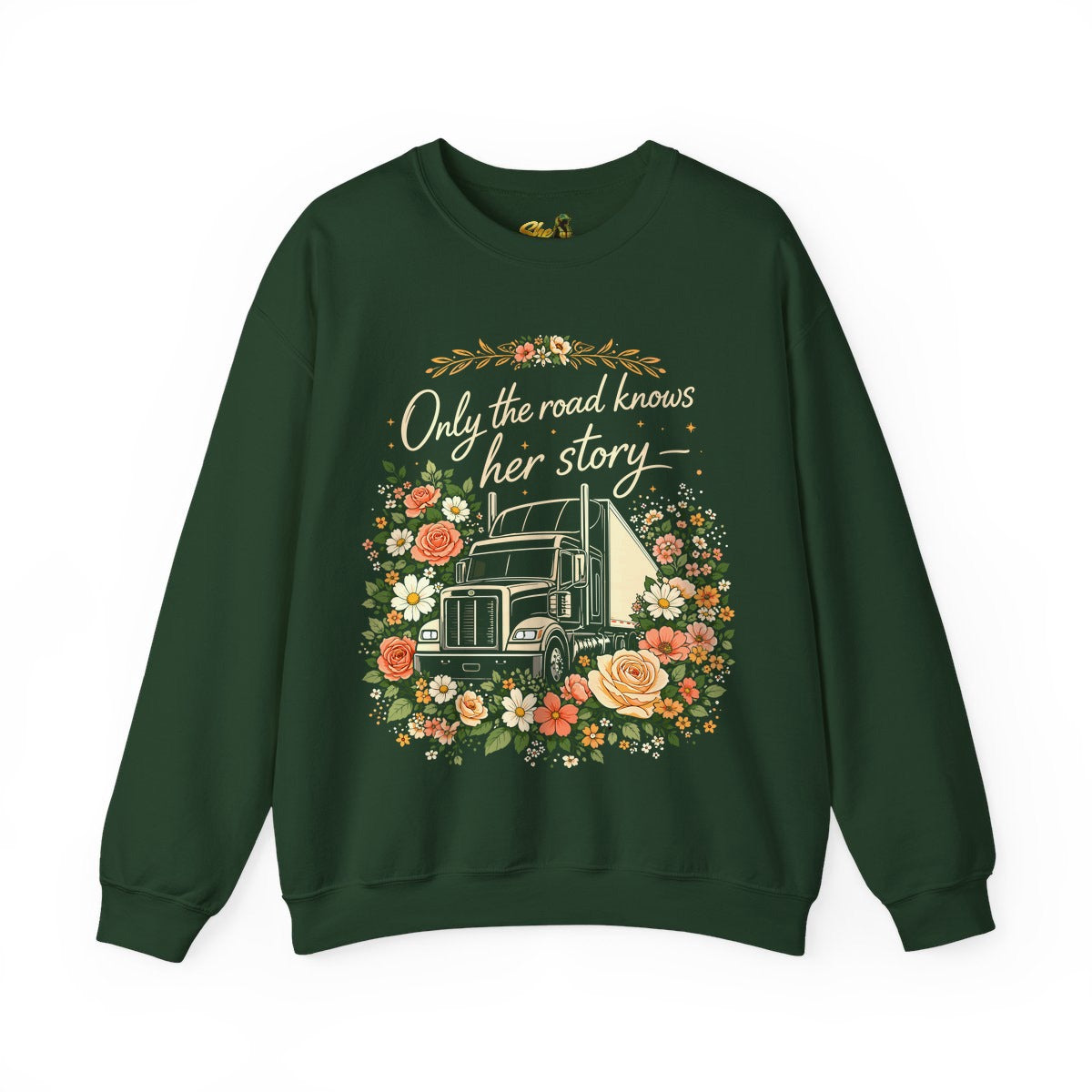 Only the Road Knows Her Story - Sweatshirt - Multiple Colors