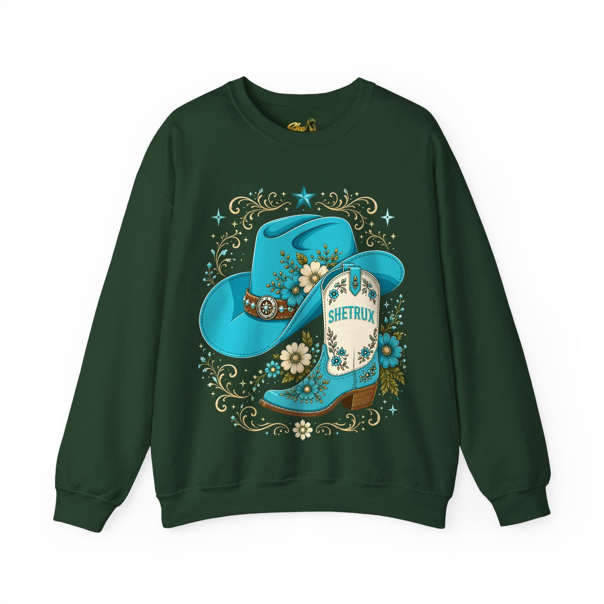 SheTrux Hat Boot Blue - Sweatshirt - Multiple Colors