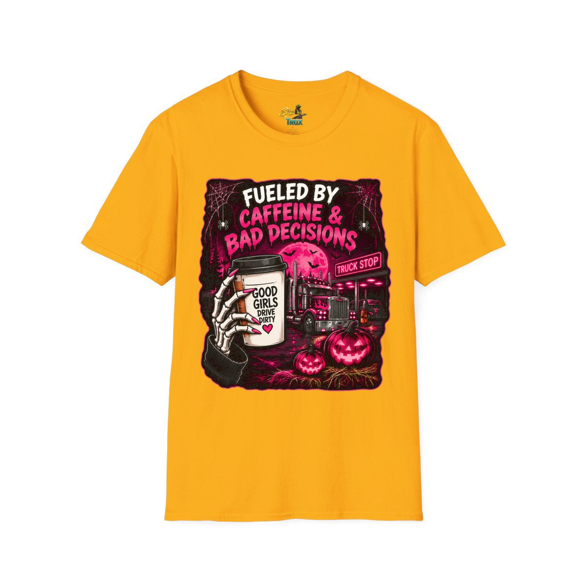 Halloween - Fueled By Caffeine and Bad Decisions - T-Shirt - Multiple Colors
