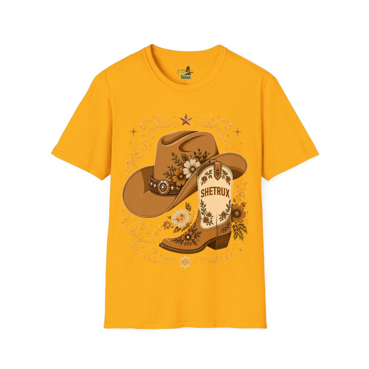 SheTrux Hat Boot Brown - T-Shirt - Multiple Colors