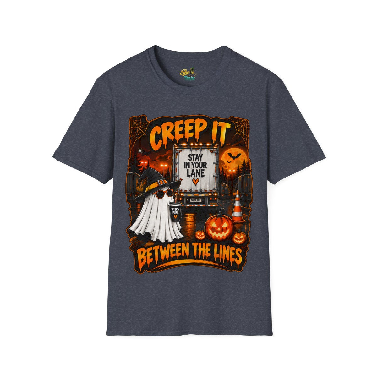 Halloween - Creep It Between The Lines - T-Shirt - Multiple Colors