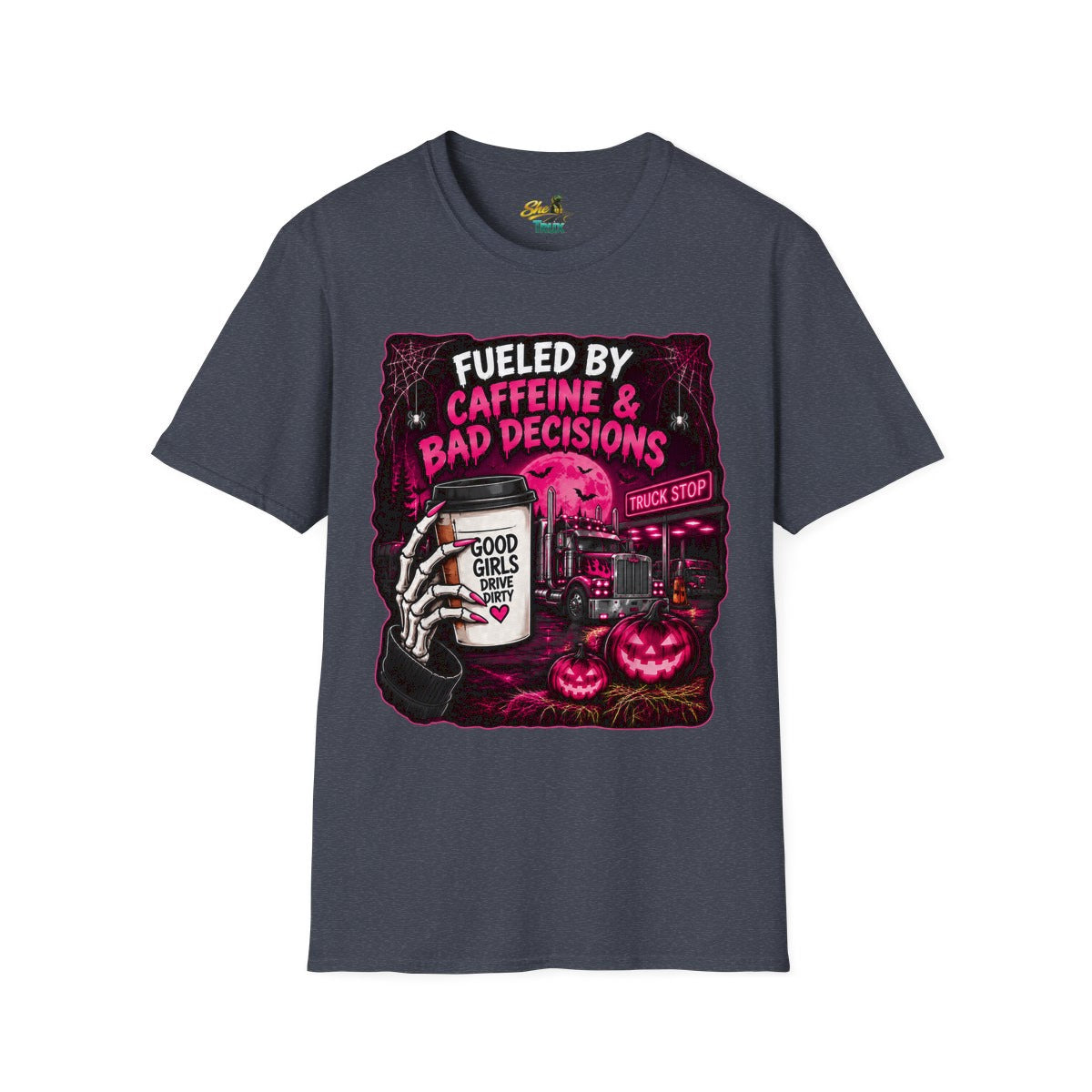 Halloween - Fueled By Caffeine and Bad Decisions - T-Shirt - Multiple Colors